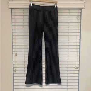 Black Pinstripe Women's Pants